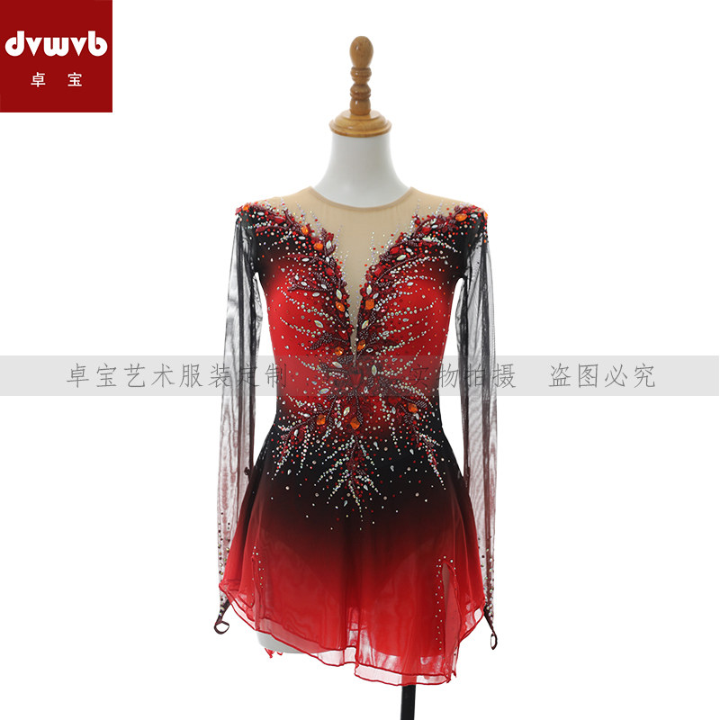 卓宝定制花样滑冰服装表演服演出服考级服舞蹈服儿童成人女款Q700