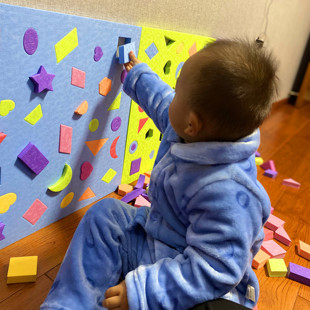 幼儿园墙面形状配对EVA泡沫拼插益智区软体积木3 6岁墙壁儿童玩具