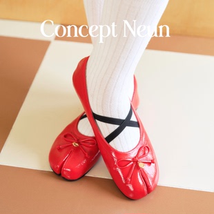 Concept Neun新品Capri系列分趾芭蕾玛丽珍鞋女甜美日系柔软