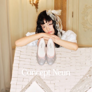 Concept Neun Every Girl's系列中跟圆头芭蕾亮片女鞋