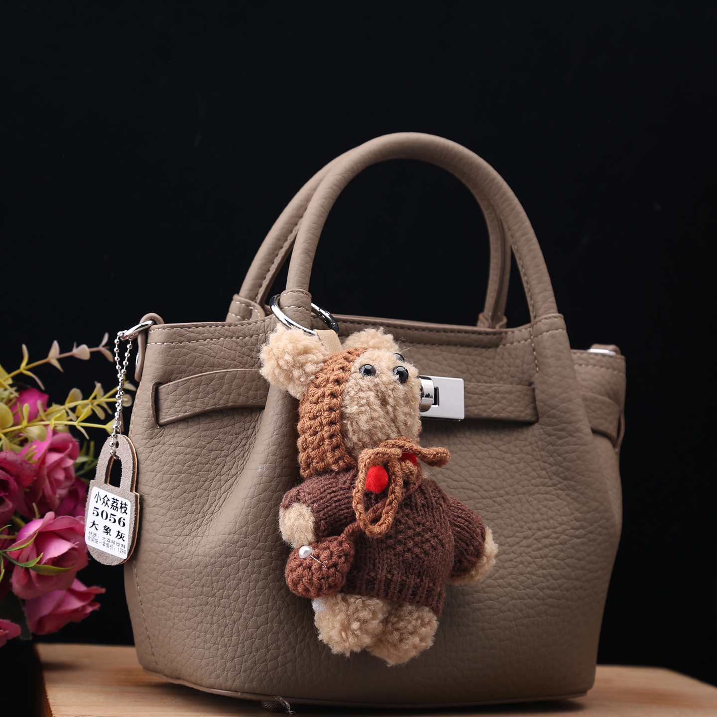 玛莎爱贝尔小众设计真皮手提包