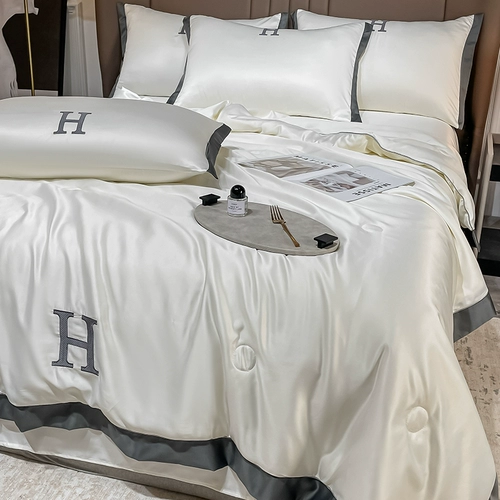 Летнее шелковое летнее одеяло, комплект, осеннее прохладное одеяло, 4 предмета