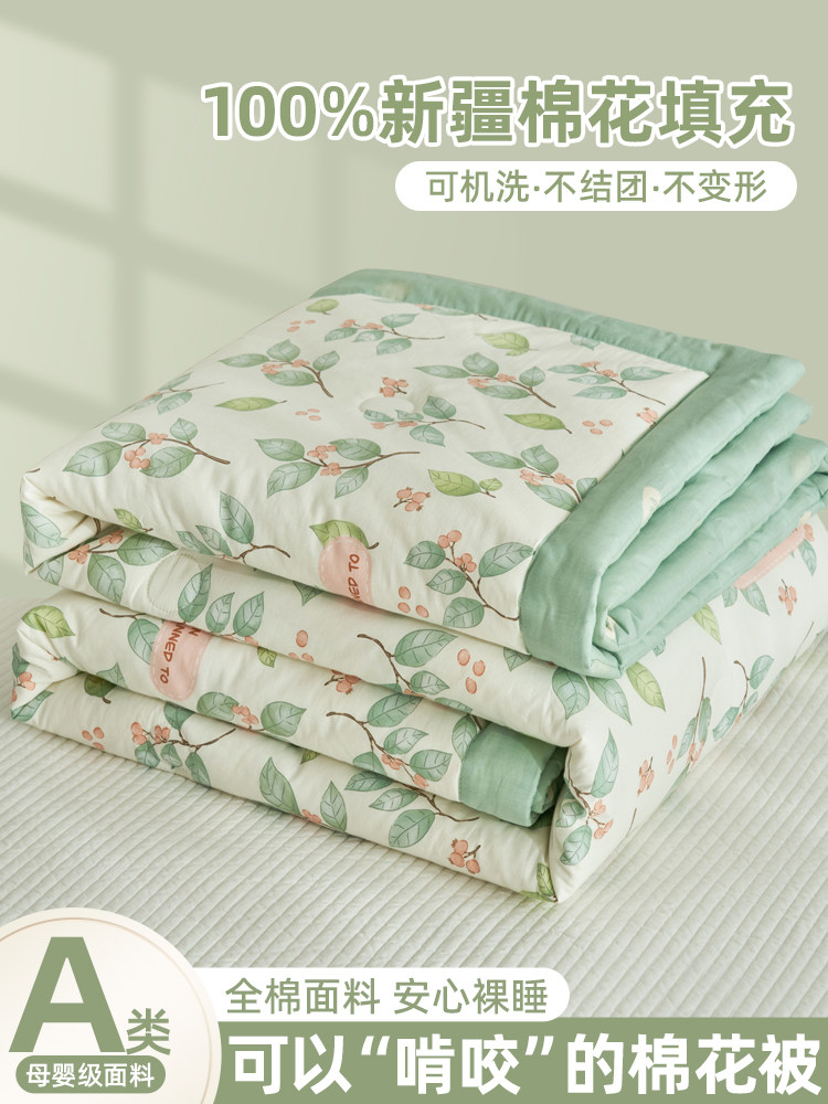 全棉纯棉夏凉被新疆棉花被芯空调被学生宿舍单人春秋被夏季薄被子,床上用品,棉花被,淘宝优惠券,粉丝福利购,淘宝优惠卷