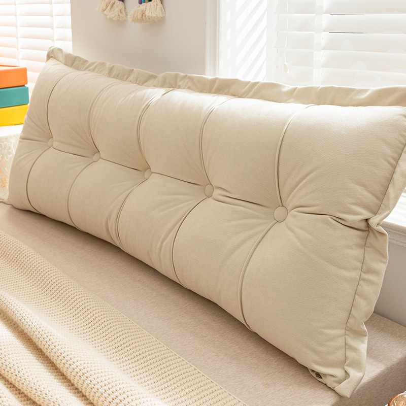 北欧榻榻米床头板靠垫大靠背床上靠枕软包卧室双人护腰床靠可拆洗