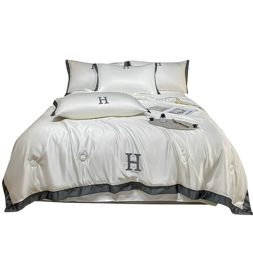 Летнее шелковое летнее одеяло, комплект, осеннее прохладное одеяло, 4 предмета