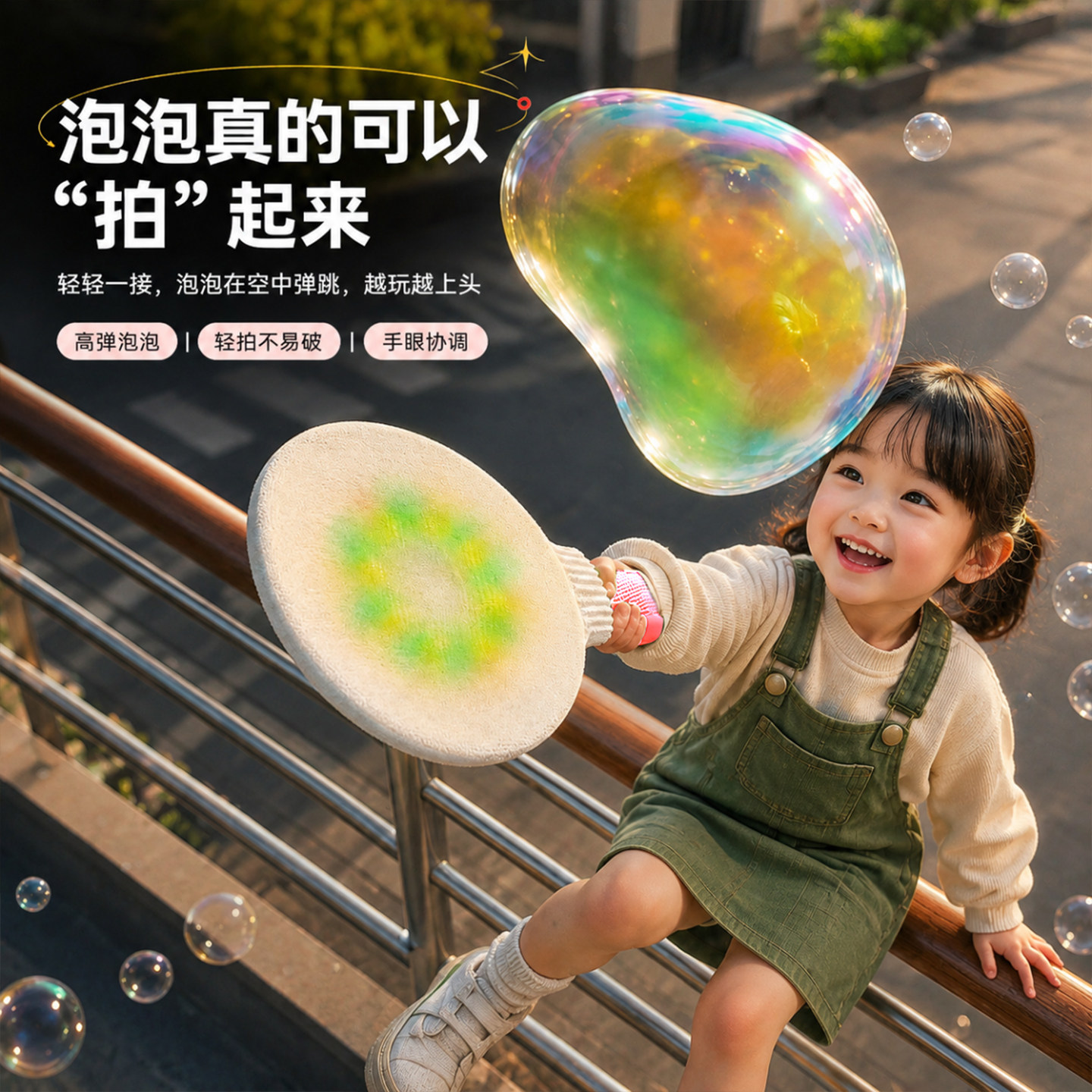 泡泡真的可以拍起来的乒乓球泡泡图片