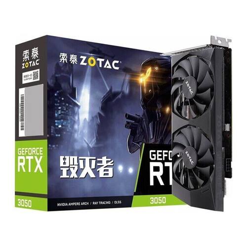 索泰RTX3050 6GD6 毁灭者OC 台式游戏全新独立显卡