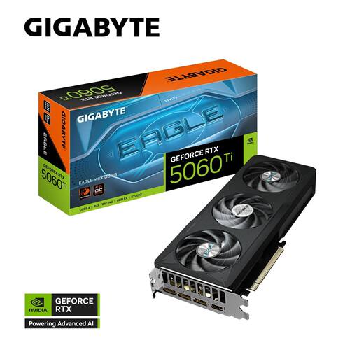 技嘉RTX5060TI猎鹰MAX OC 8G全新游戏电竞显卡独立三风扇