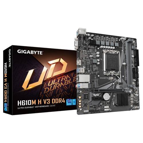 技嘉H610M-H V3 DDR4台式机电脑主板 支持12-14代CPU全新包装