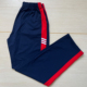 初高中小学生校服裤 子藏蓝直口大红宽杠上拼三道短斜白杠休闲长裤