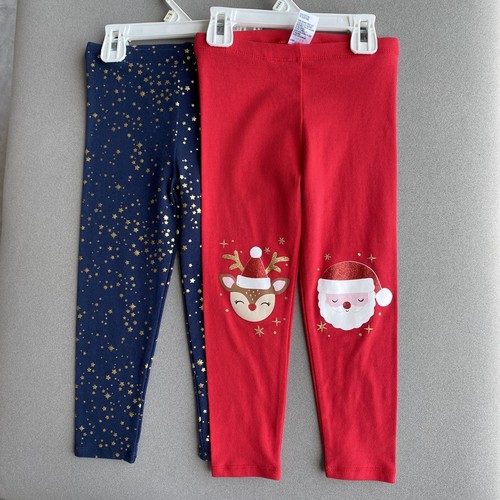 外贸单春秋夏装新款童装女童圣诞弹力小中儿童女孩长裤纯棉打底裤