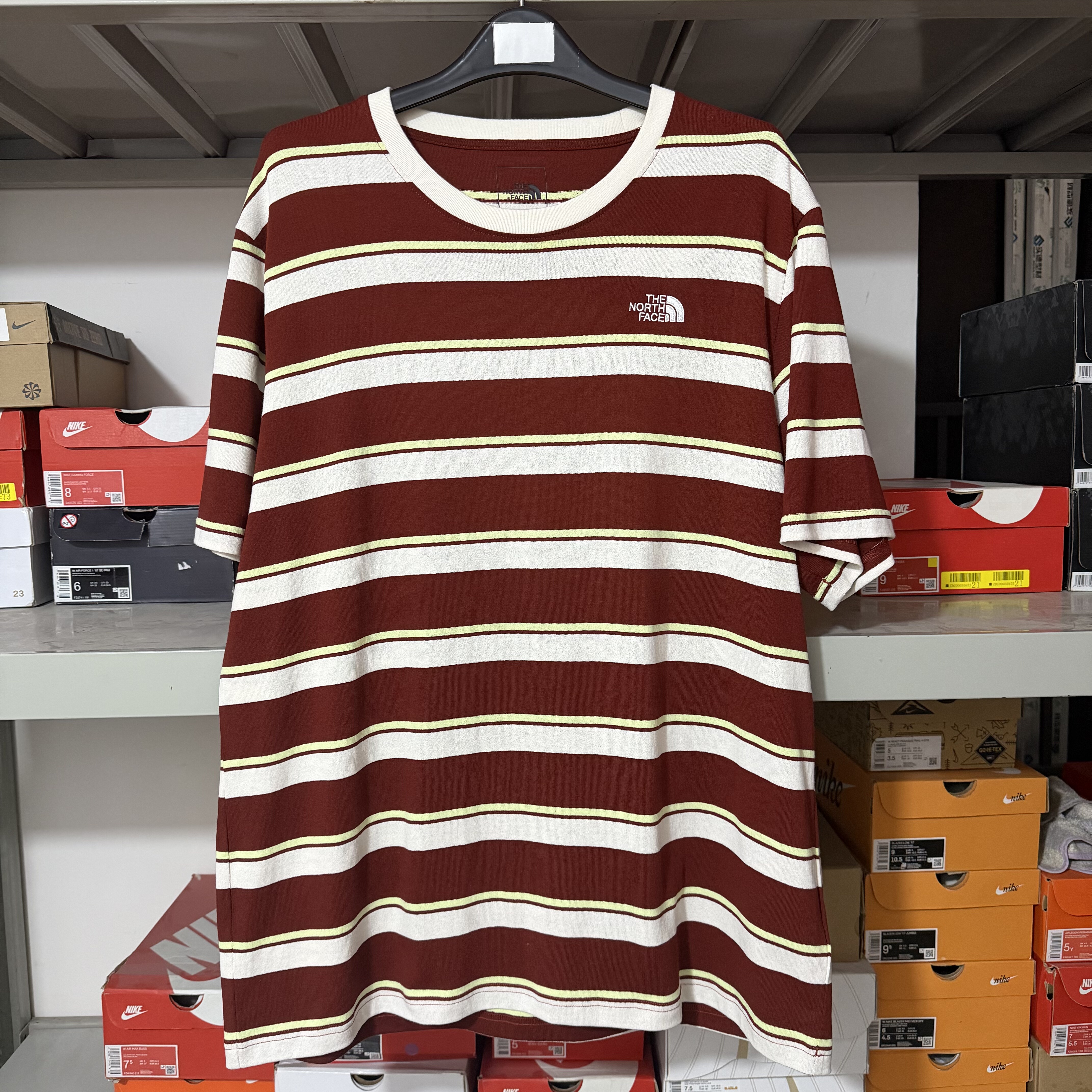 北面/TheNorthFace 男士夏季休闲户外条纹短袖T恤87VT,运动服/休闲服装,运动T恤,淘宝优惠券,粉丝福利购,淘宝优惠卷