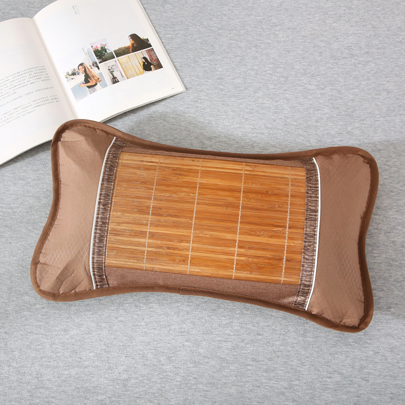 夏季竹枕头双面凉席枕含枕芯成人学生儿童夏凉枕护颈保健枕单人枕
