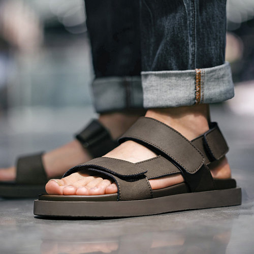 男士凉鞋夏季新款真皮休闲