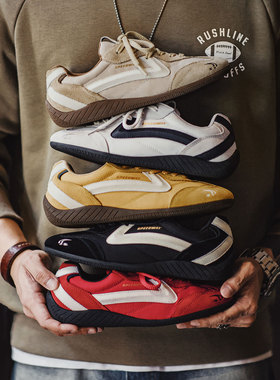 马登极速赛车鞋男生复古红色经典德训鞋女薄底健身运动休闲板鞋子