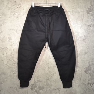 立体弧形解构拼接剪裁julus7bios弯刀束脚裤 秋冬新款 加绒加厚长裤