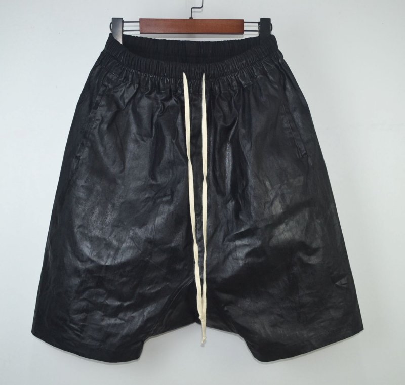 暗黑rickRO蜡裤五分裤哈伦裤垮裤吊裆裤男宽松型短裤