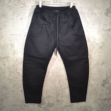 秋冬新款加绒加厚暗黑julius7bios立体剪裁弧形弯刀休闲裤长裤男