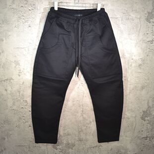男 长裤 秋冬新款 加绒加厚暗黑julius7bios立体剪裁弧形弯刀休闲裤