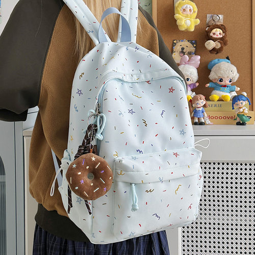 新款书包大容量女学生双肩包背包