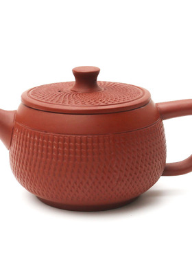 凤鸣朱泥紫砂壶手工跳刀纹路陶瓷一壶二杯套装功夫茶具鸟鸣壶茶壶