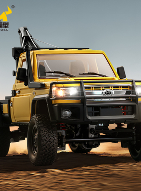 莽牛MN82T全比例四驱越野工程吊车RC大马力攀爬遥控丰田玩具模型