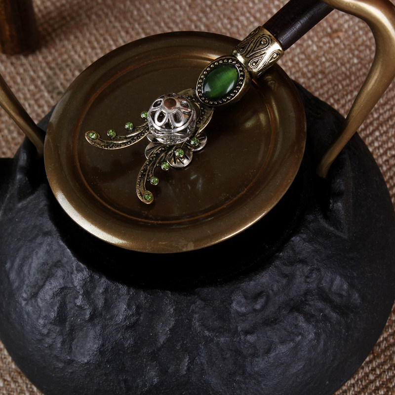 铁壶叉 日本铁壶铜壶银壶专用壶叉壶夹壶起盖夹 黑檀木镶玉纯铜叉,餐饮具,茶道/零配,淘宝优惠券,粉丝福利购,淘宝优惠卷