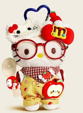 日本官方正品正版旗舰卡通包包挂件毛绒kitty公仔玩偶书包挂饰