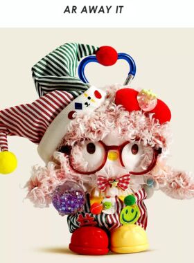 日本正版旗舰kitty卡通可爱马戏团套装手机毛绒公仔玩偶书包挂饰
