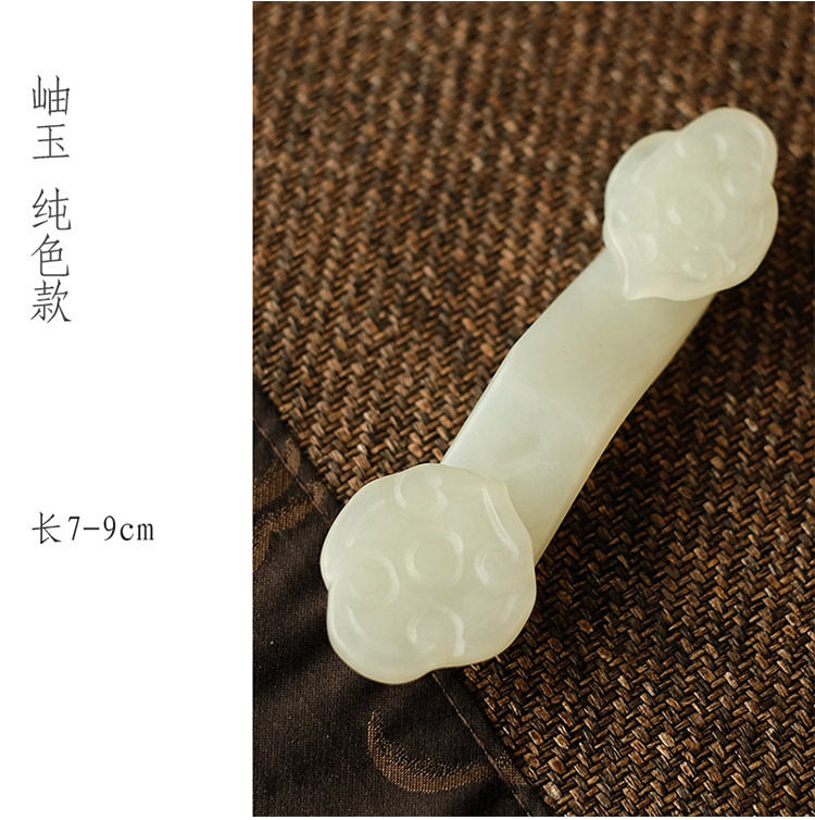 岫玉如意禅意仿古笔搁筷子架茶搁茶道文房零配件