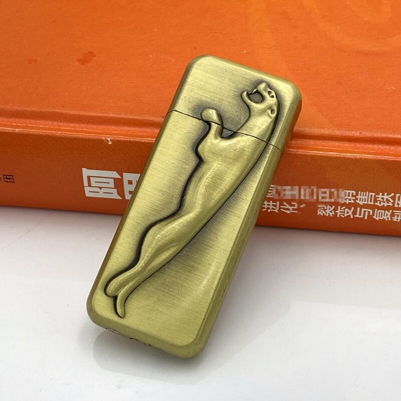 新发超薄珍珠打火机创意砂轮明火立体浮雕礼品赠品打火机刻字