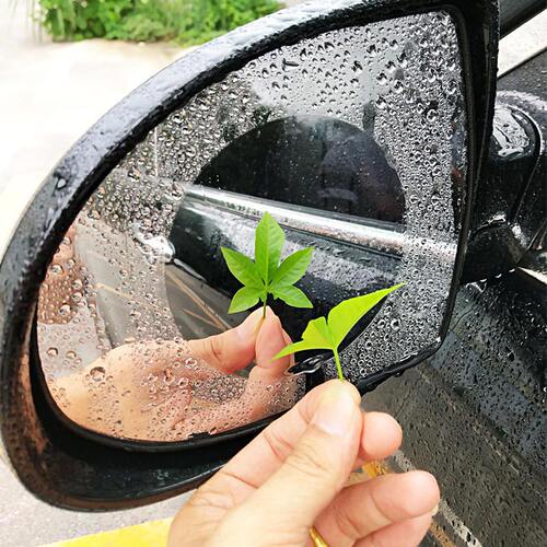 后视镜防雨膜汽车雨天纳米防雾贴车用后视反光倒车镜防水贴膜