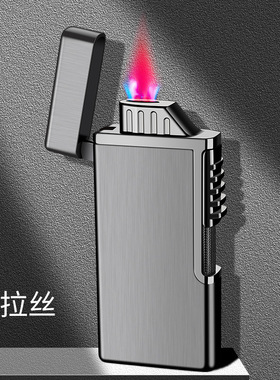 创意扁火直冲金属打火机可激光雕刻广告打火机HB230