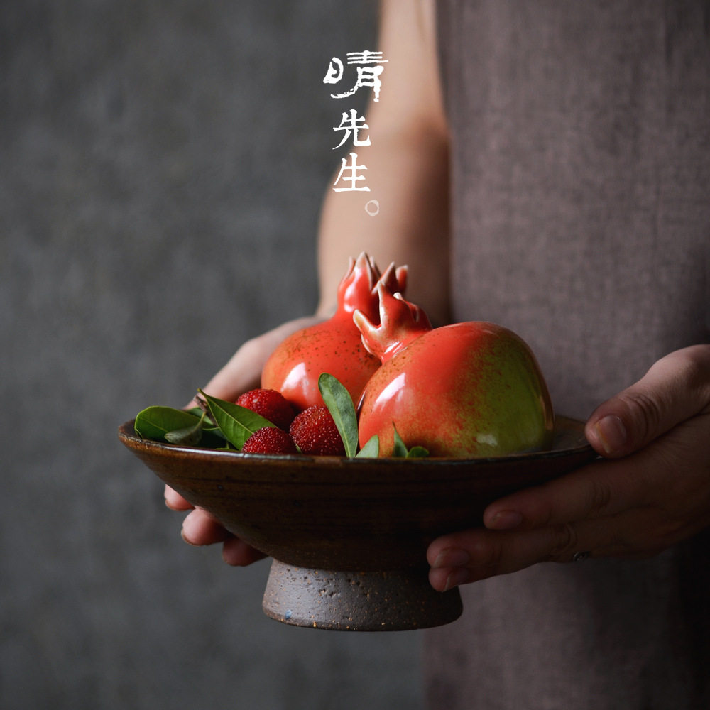 景德镇手工粗陶碗家用陶瓷饭碗沙拉碗面汤碗日式和风餐具钵碗食器