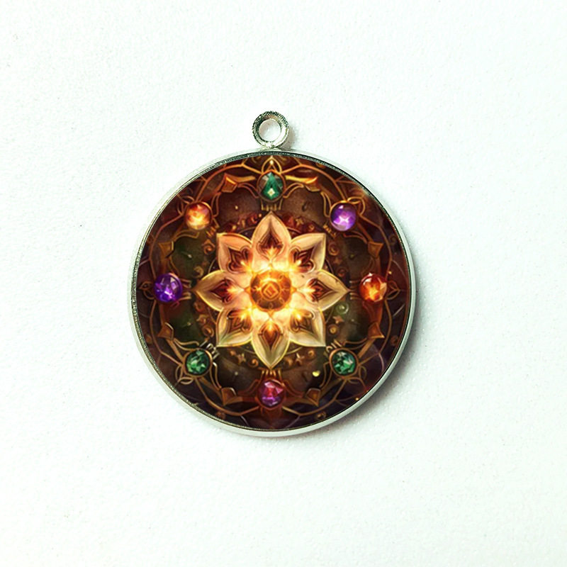 【太灵】月老牵线豪运连连男女招运进财月老祝福姻缘花阵合金吊坠