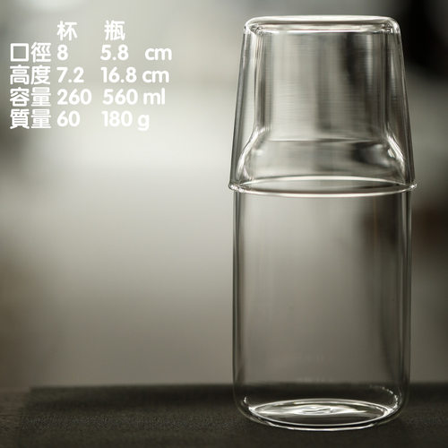 一人冷水壶耐热耐高温玻璃煮茶壶家用冷水壶泡茶简约水杯茶壶套装