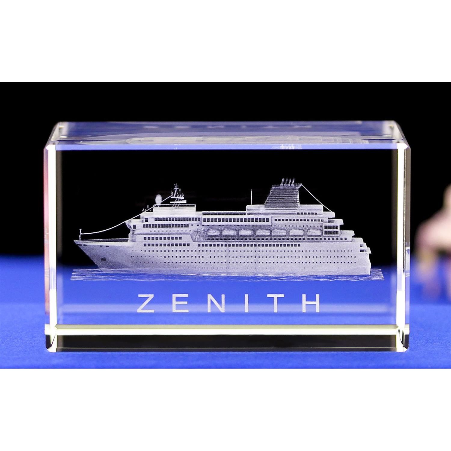 3D内雕水晶豪华游轮模型船模型儿童节小礼物水晶石精美