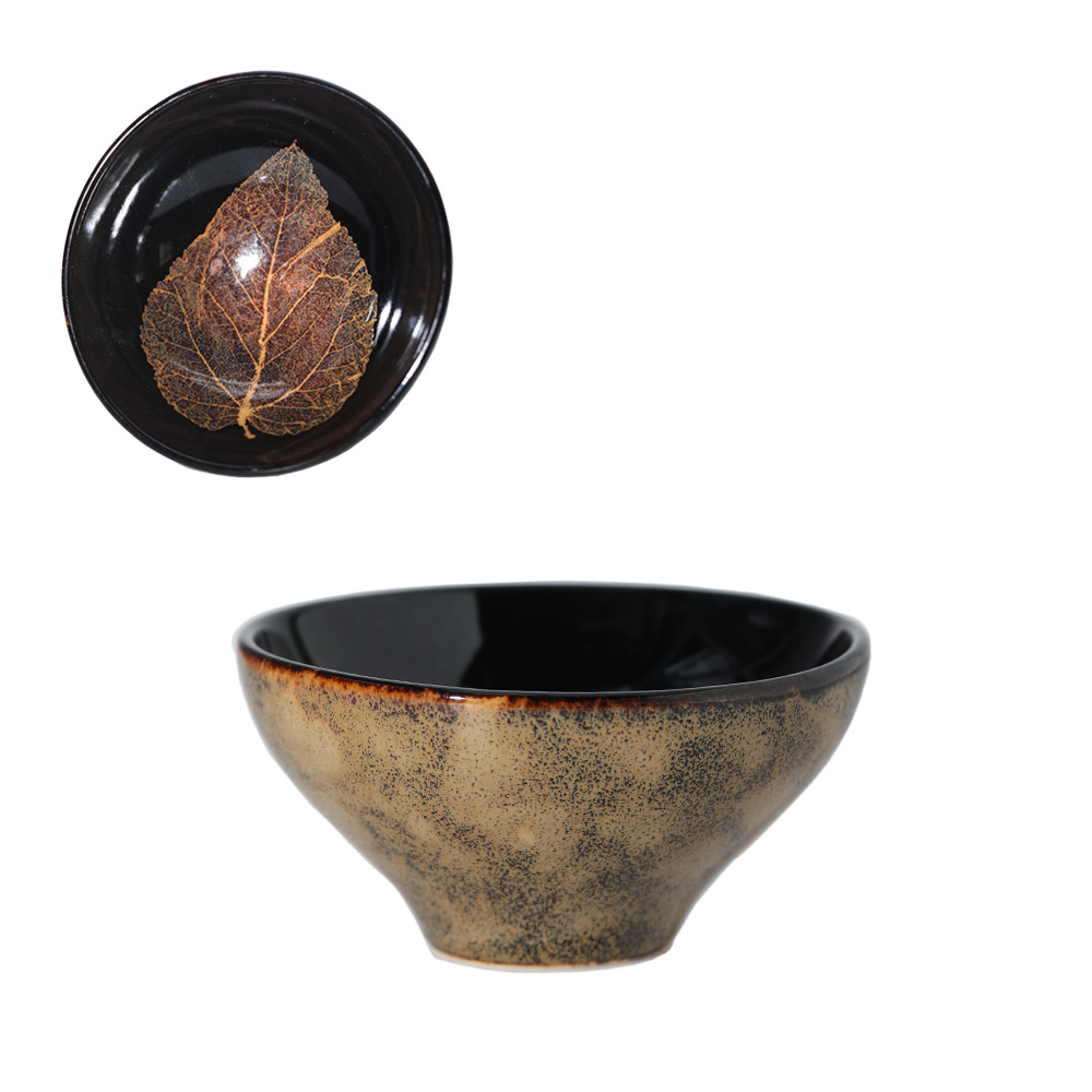 美人杯窑变吉州窑木叶盏茶杯主人杯菩提叶木叶天目盏建盏功夫茶碗