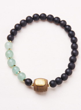 半山半水土沉香绿东陵五条经手链小众高级手串礼物直播