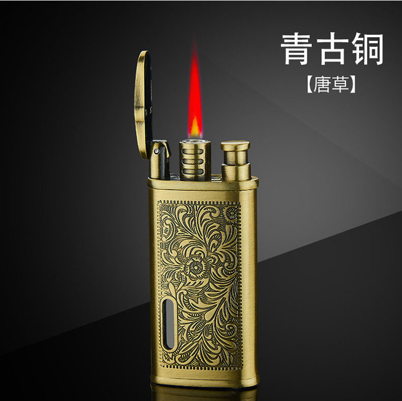打火机个性创意充气红火火机复古电子XF1101/1102/1103防风