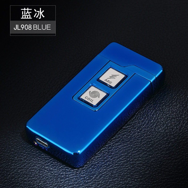 环保感应双火两用充电打火机电热丝电弧合体电子点烟器打火机