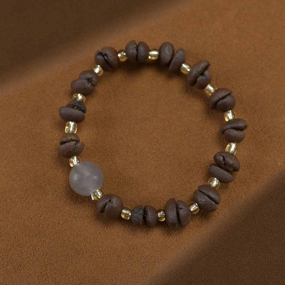 原创设计文玩时尚小众饰品简约礼物高颜值手链男女款礼咖啡豆手串