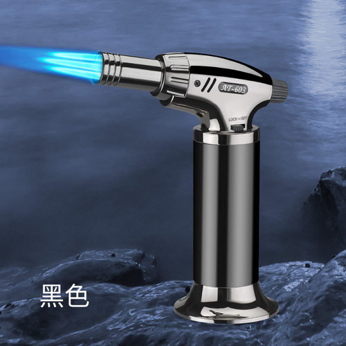 喷枪焊枪打火机大火力1300度三火防风打火机AT-603三直冲