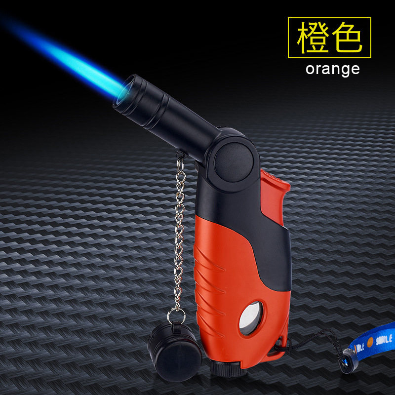 个性沉香点火器创意防风直冲打火机户外工具点焊饰品烧烤两用火枪