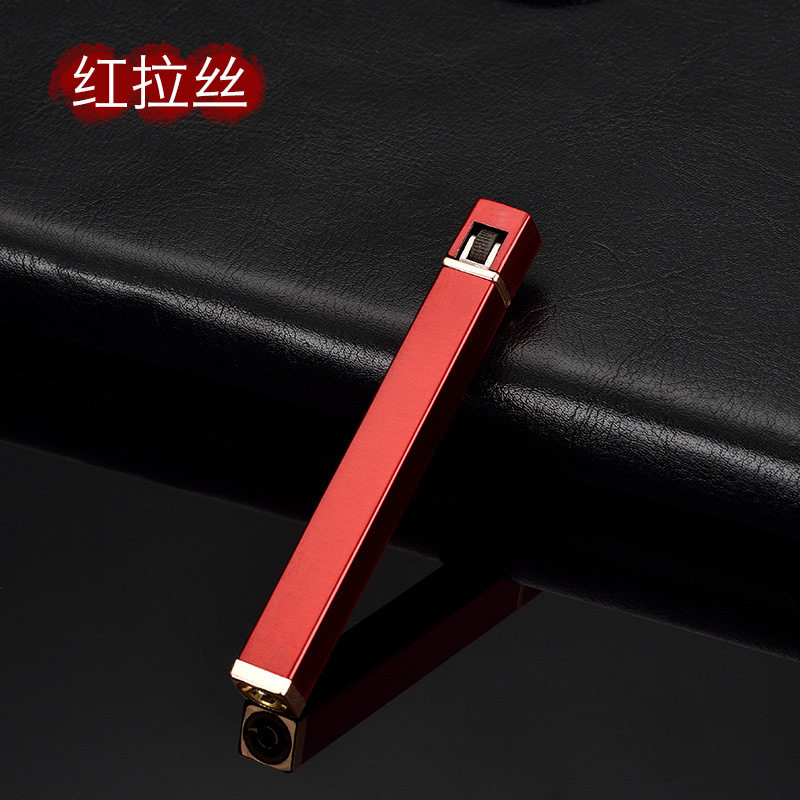 工厂迷你方形长条电镀款砂轮明火打火机金属简约创意女士火机