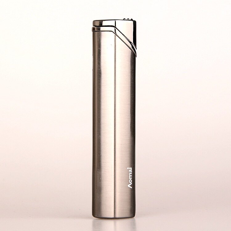 长条金属防风打火机个性创意奥麦打火机AM-5102菱形