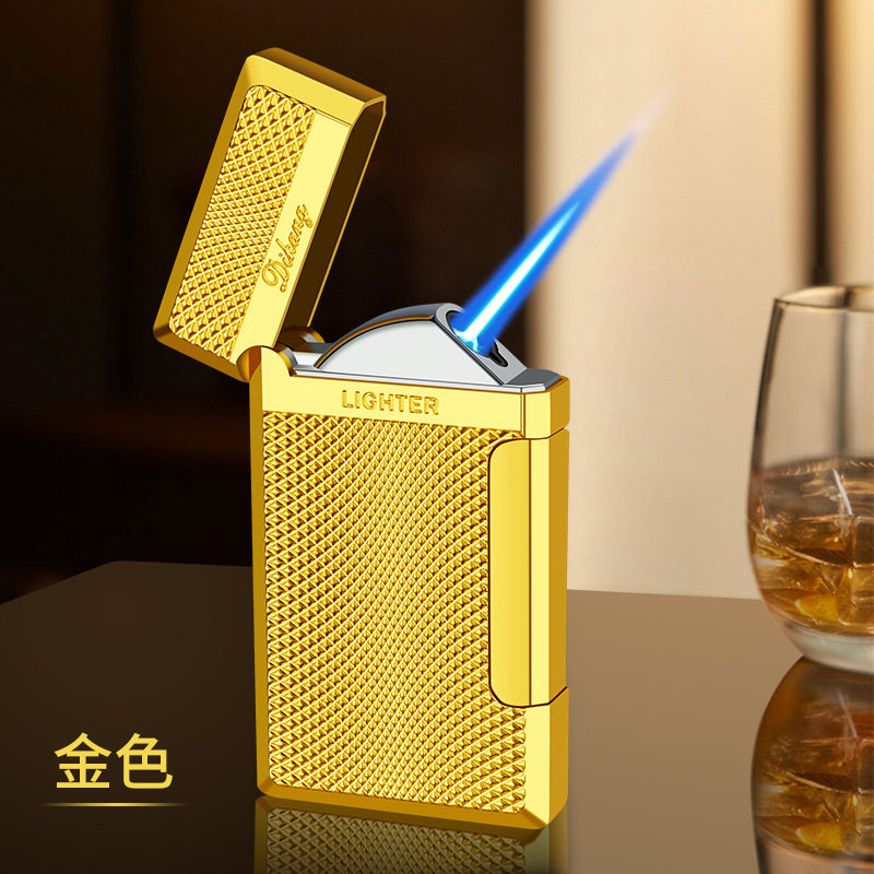 创意充气点烟斗斜火打火机蓝焰直冲防风打火机DK5502