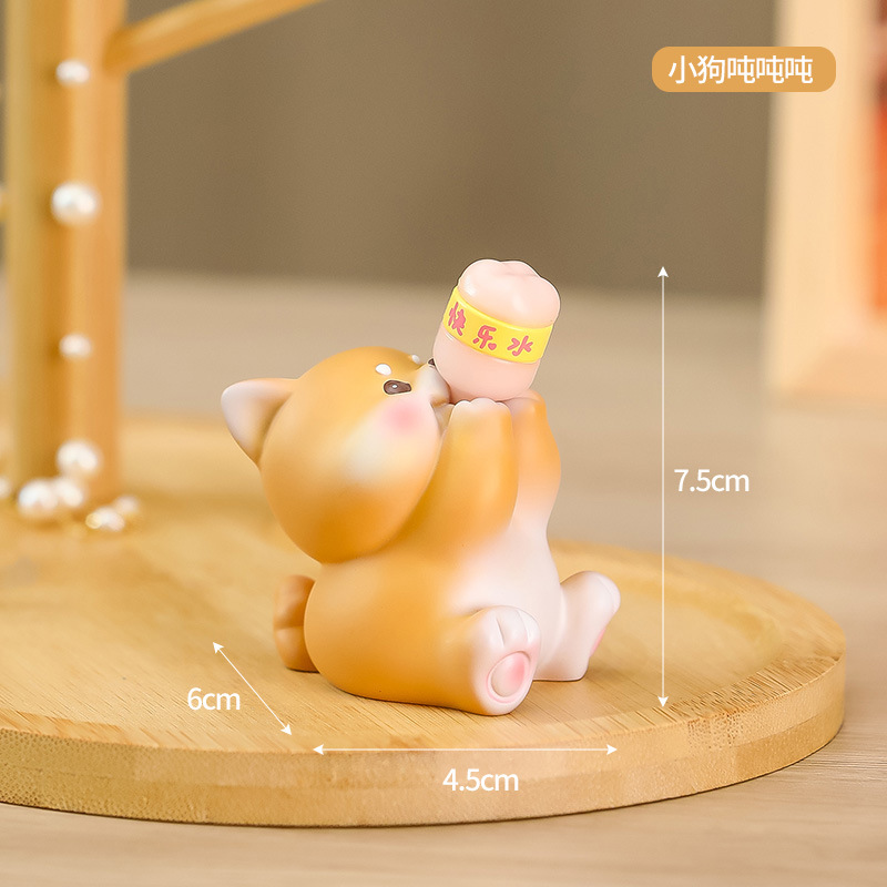 卡通动物香薰旽旽家居摆件个性公仔树脂工艺品生日礼物快乐旽旽旽