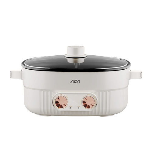 ACA北美电器双控鸳鸯锅电火锅ALY-G05HG01J