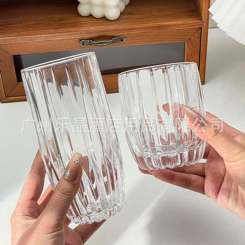 玻璃杯子风耐热防爆耐高温咖啡杯茶杯女水杯家用牛奶果汁杯酒